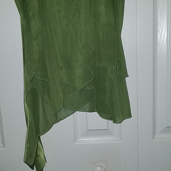 Three Pink Hearts Trixxi Green blouse - Picture 8 of 8